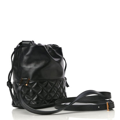 Versace Nappa Quilted Medusa Bucket Bag Black 3 of 12