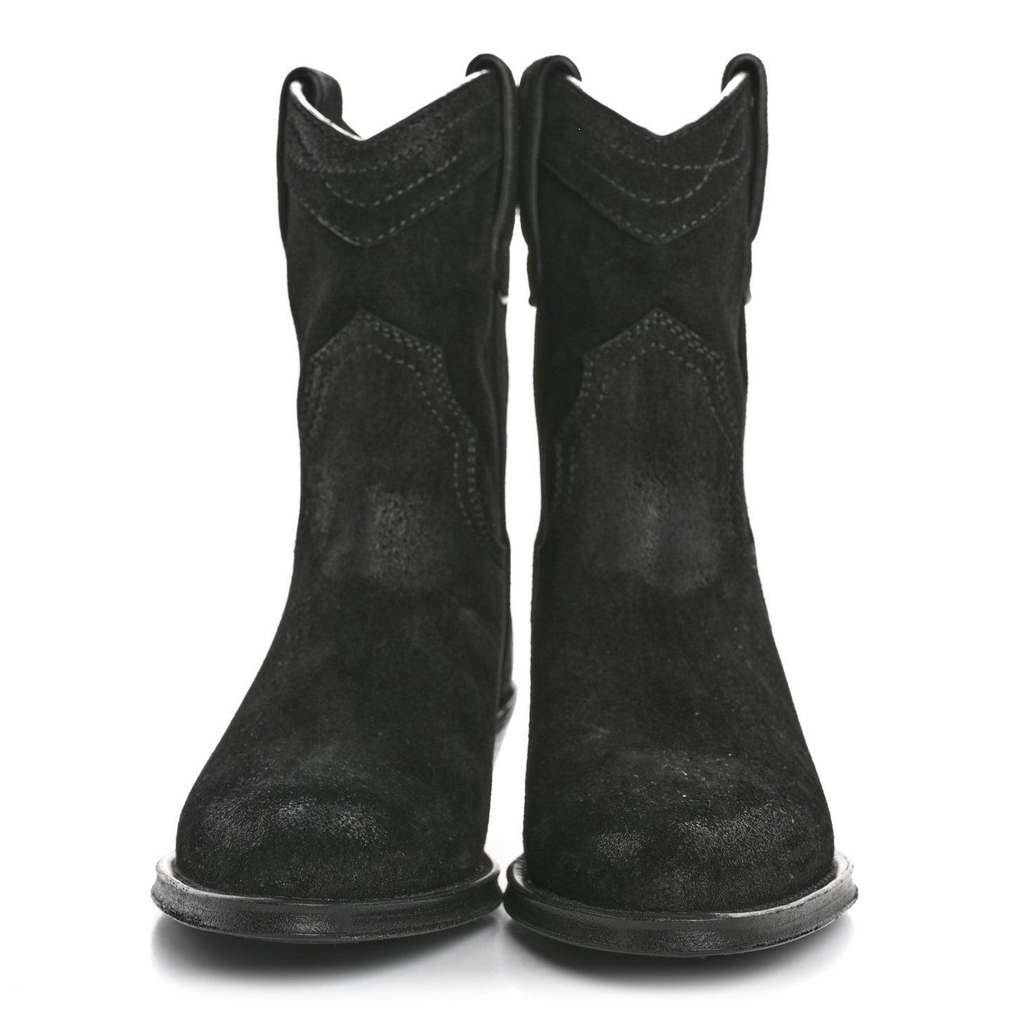 Suede Eastwood Western Boots 35 Black