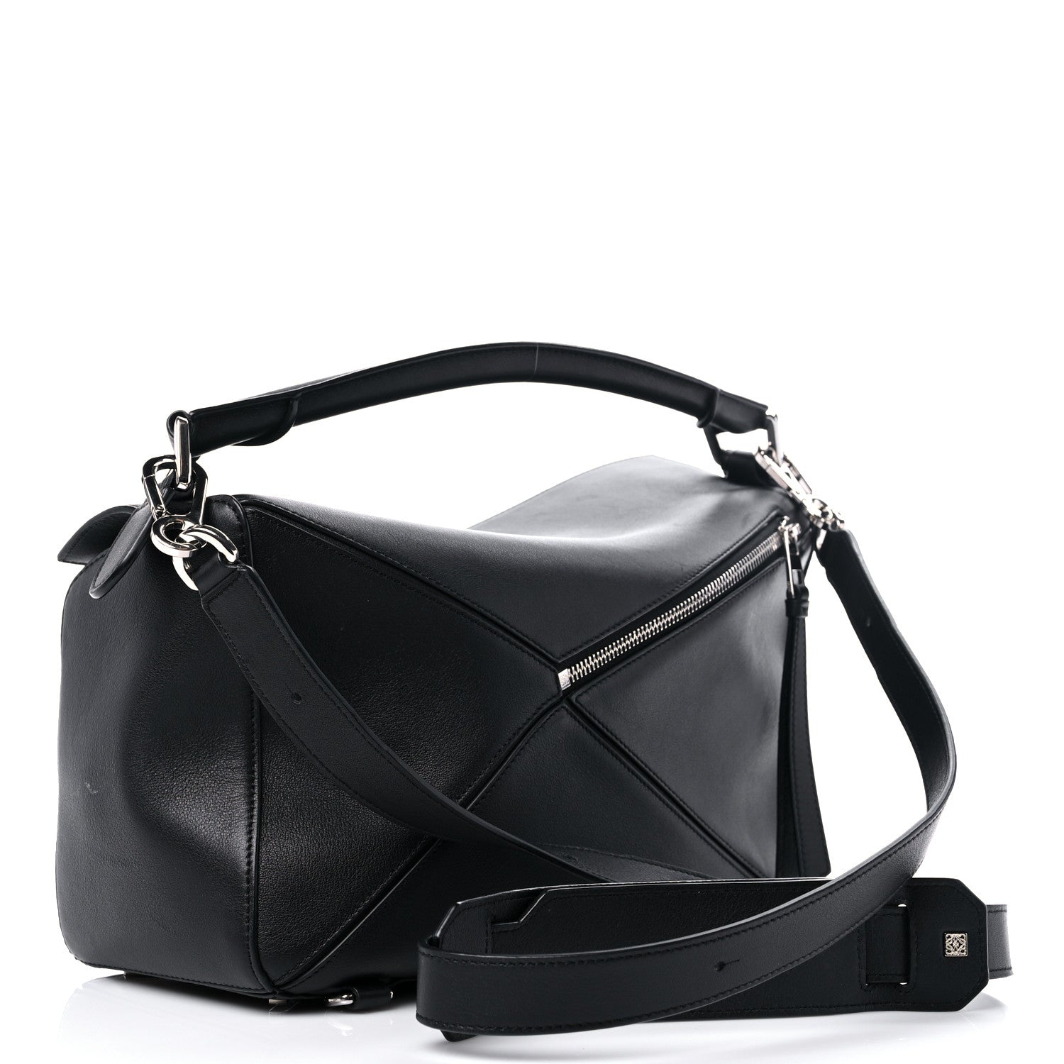Loewe Calfskin Medium Puzzle Bag Black 3 of 10