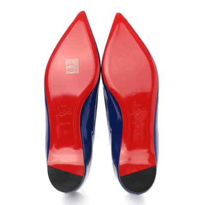 Christian Louboutin Patent PVC Paulina Flats 38 Neptune Black 5 of 7