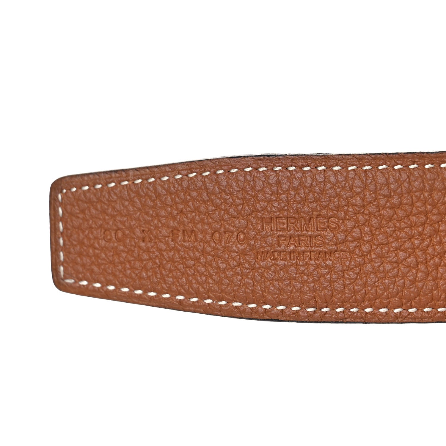 Hermes Box Togo 32mm H Belt 80 Black Gold 5 of 6