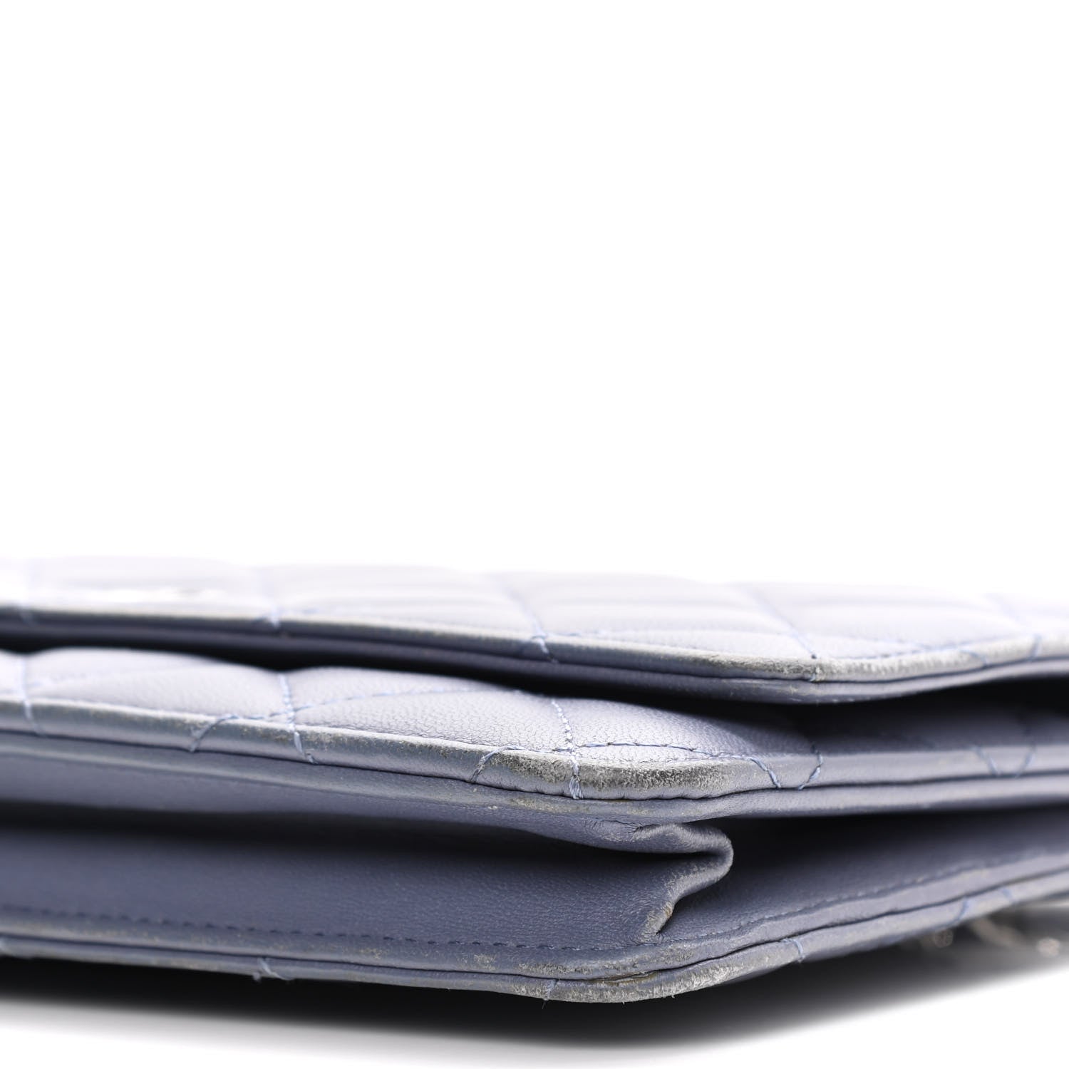 Chanel Lambskin Quilted Wallet On Chain WOC Lavender 11 of 15