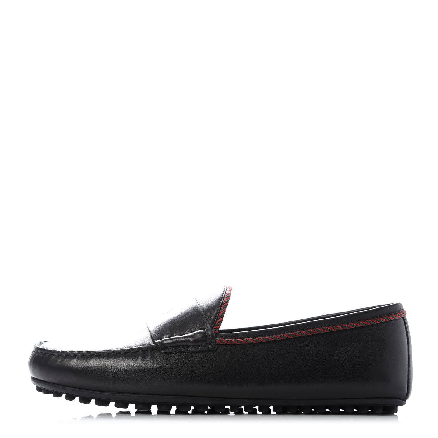 Gucci Nappa Mens Bee Driver Loafers 8.5 Black 1 of 10