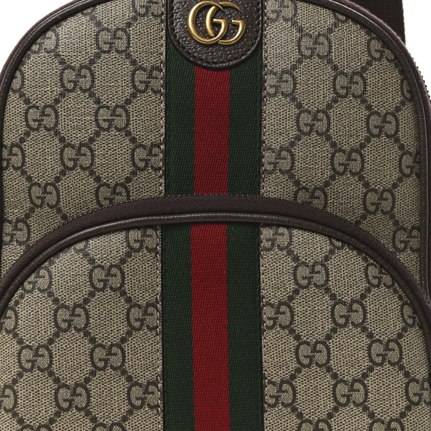 Gucci GG Supreme Monogram Web Small Ophidia Sling Backpack Beige Ebony New Acero Beige Ebony New Acero Beige Ebony New Acero 8 of 10