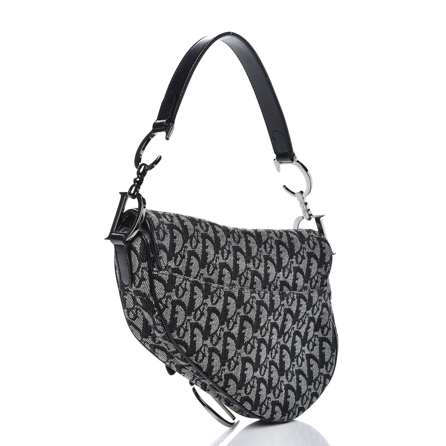 Monogram Saddle Bag Black