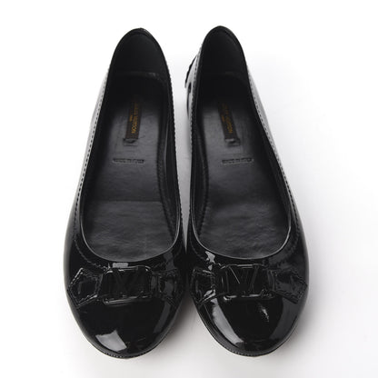 Louis Vuitton Patent Calfskin Oxford Ballerina Flats 38.5 Black 9 of 20
