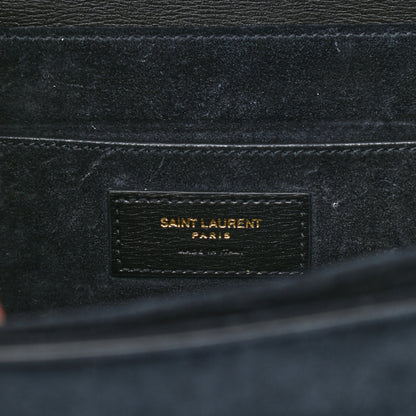 Saint Laurent Smooth Calfskin Suede Medium Bellechasse Black 6 of 10