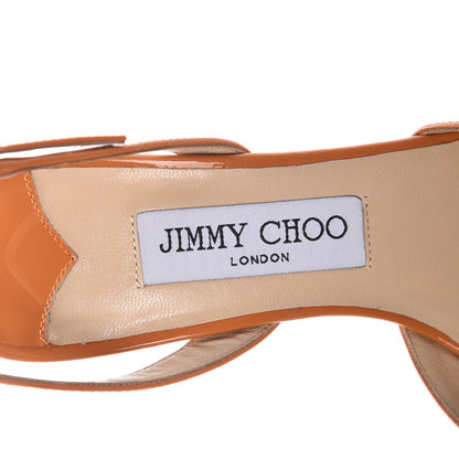 Jimmy Choo Patent Tarida Slingback Pumps 37 Spice 7 of 8