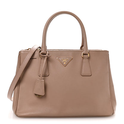 Prada Saffiano Small Galleria Double Zip Tote Cammeo 1 of 11