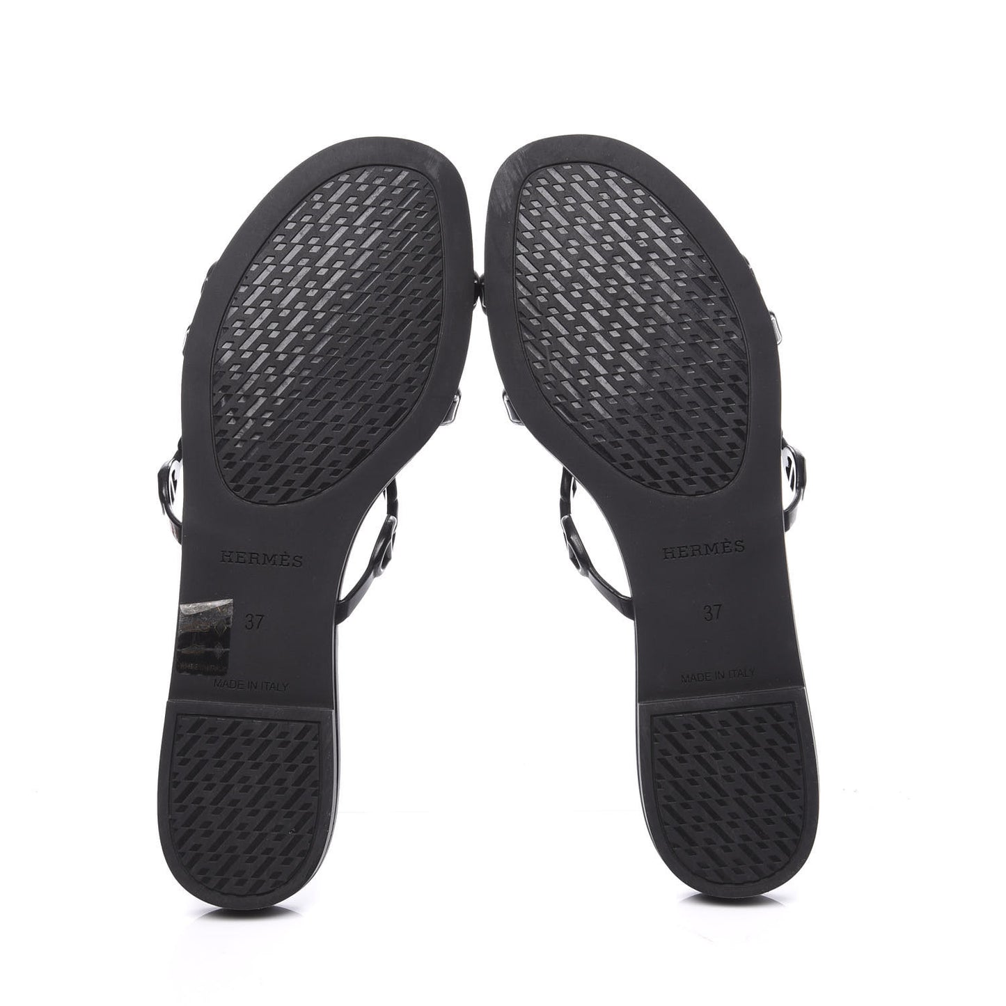 Rubber Chaine d'Ancre Rivage Sandals 37 Black