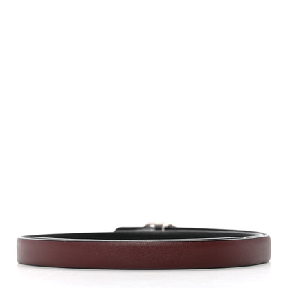 Chanel Calfskin CC Reversible Belt 70 28 Black Burgundy 4 of 8