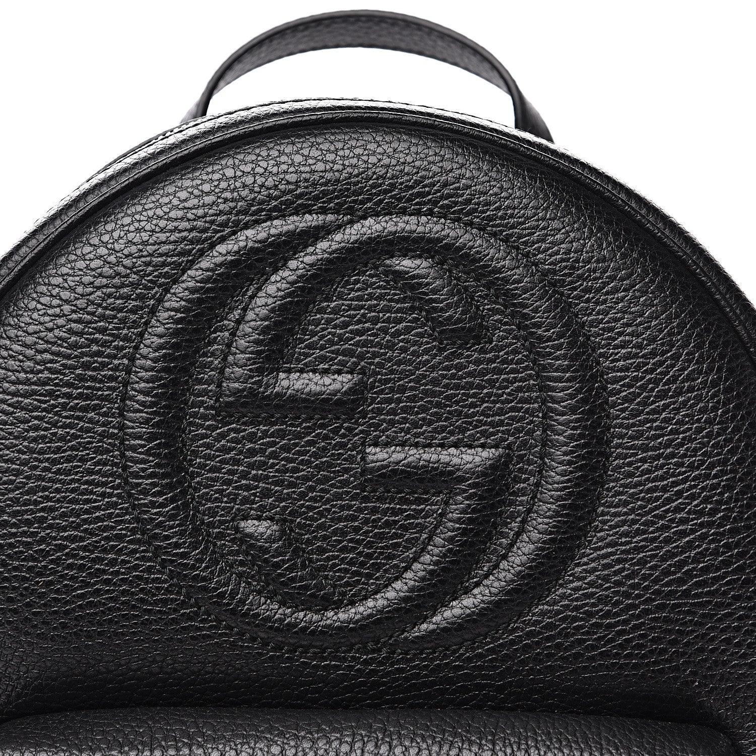 Gucci Pebbled Calfskin Soho Chain Backpack Black 10 of 10