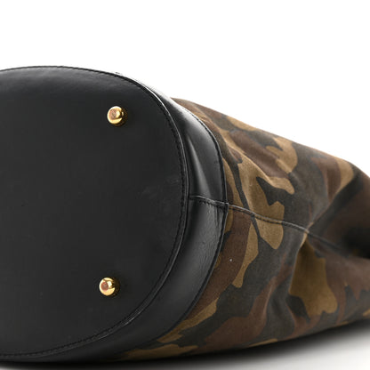 Burberry Calfskin Suede Camouflage Hobo Bag Multicolor 10 of 18
