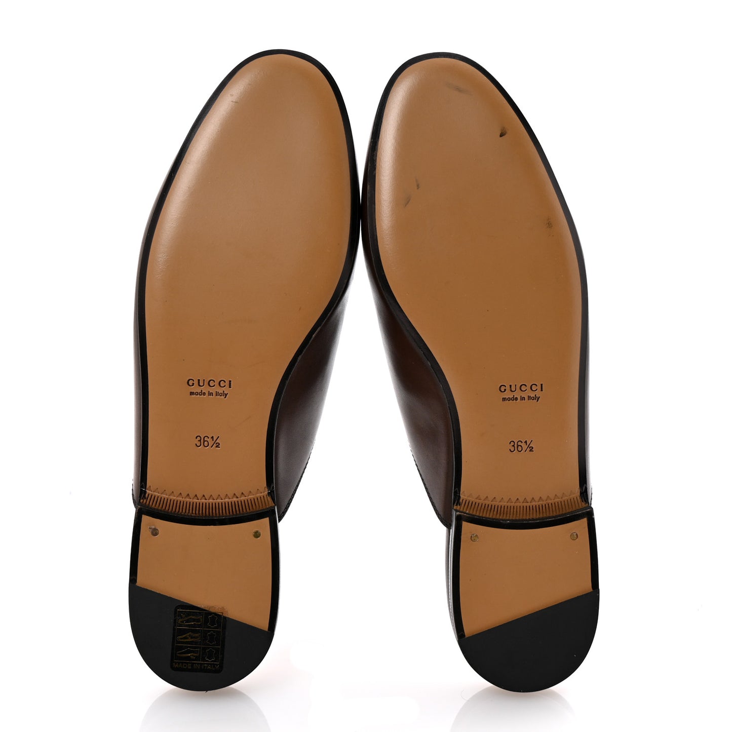 Calfskin Womens Princetown Slippers 36.5 Fondente Brown