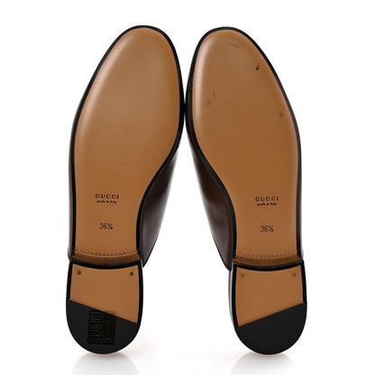 Gucci Calfskin Womens Princetown Slippers 36.5 Fondente Brown 6 of 10