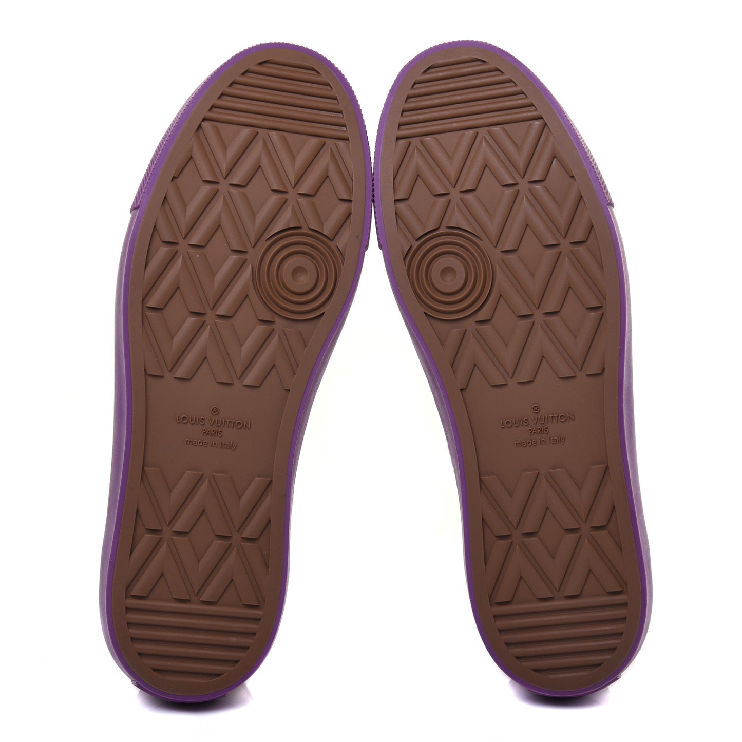 Canvas Monogram Mens Tattoo Sneakers 7 Violet