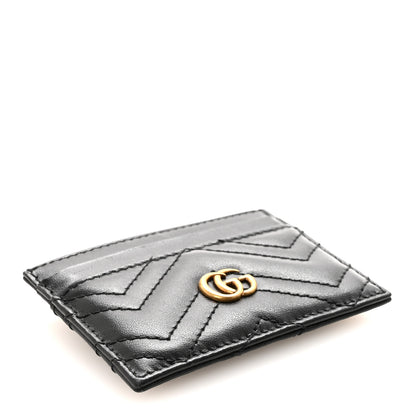 Gucci Calfskin Matelasse GG Marmont Card Holder Black 4 of 7