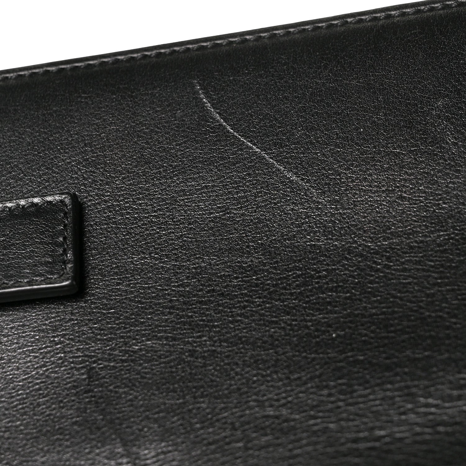 Saint Laurent Calfskin Sac De Jour Clutch Black 12 of 13