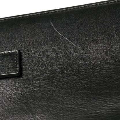 Saint Laurent Calfskin Sac De Jour Clutch Black 12 of 13