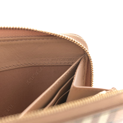 Burberry Haymarket Check Large Ziggy Zip Around Wallet Beige 7 of 9