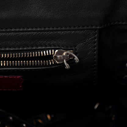 Valentino Garavani Vitello Small Rockstud Tote Black 8 of 11