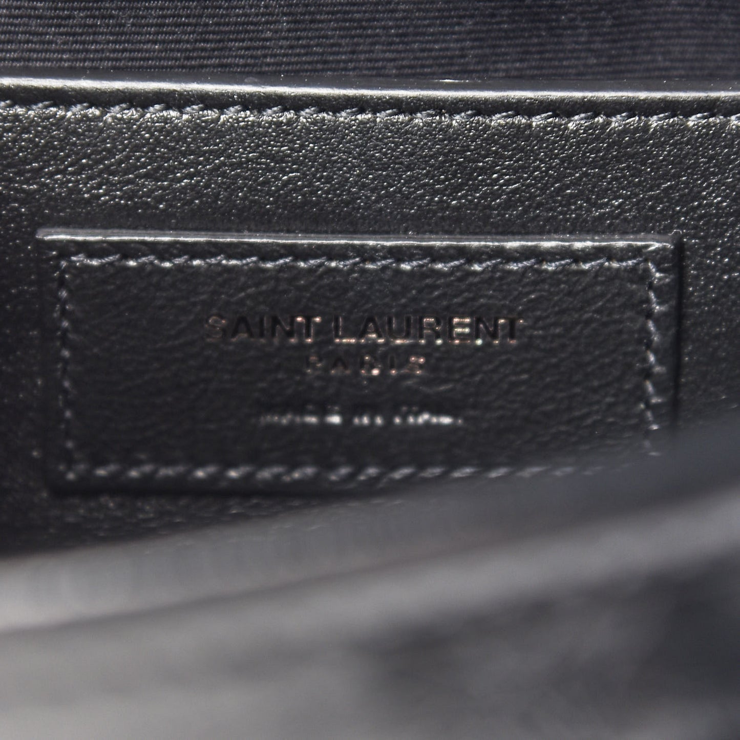 Crinkled Calfskin Matelasse Monogram Baby Niki Chain Satchel Black