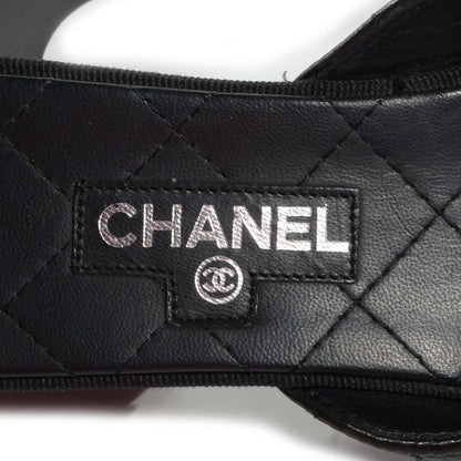 Chanel Lambskin Quilted CC Turnlock Sandals 36.5 Black 5 of 8