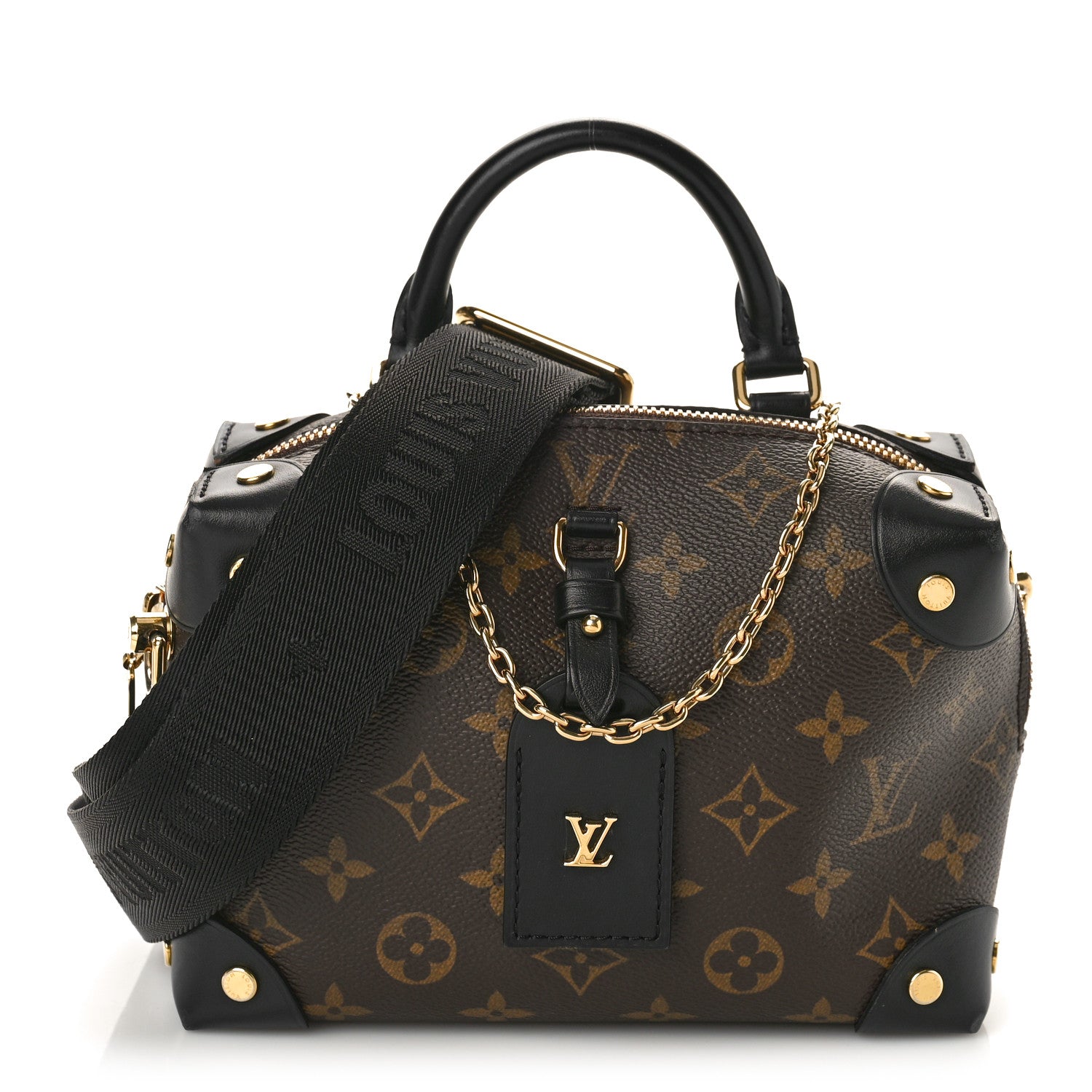 Louis Vuitton Monogram Petite Malle Souple Black 1 of 8