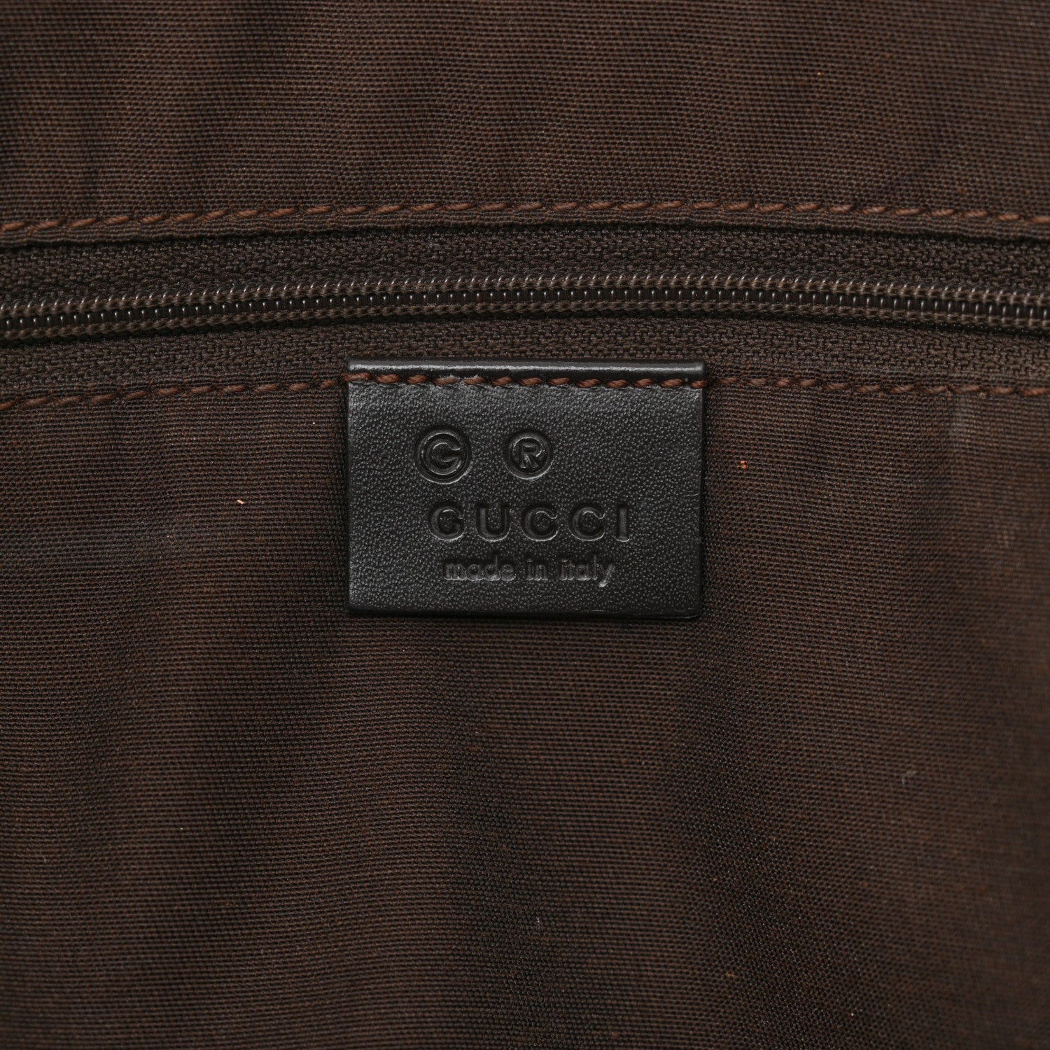 Gucci Monogram Denim Large Tote Brown 6 of 14