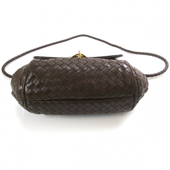Bottega Veneta Woven Leather Shoulder Bag Ebano 4 of 11