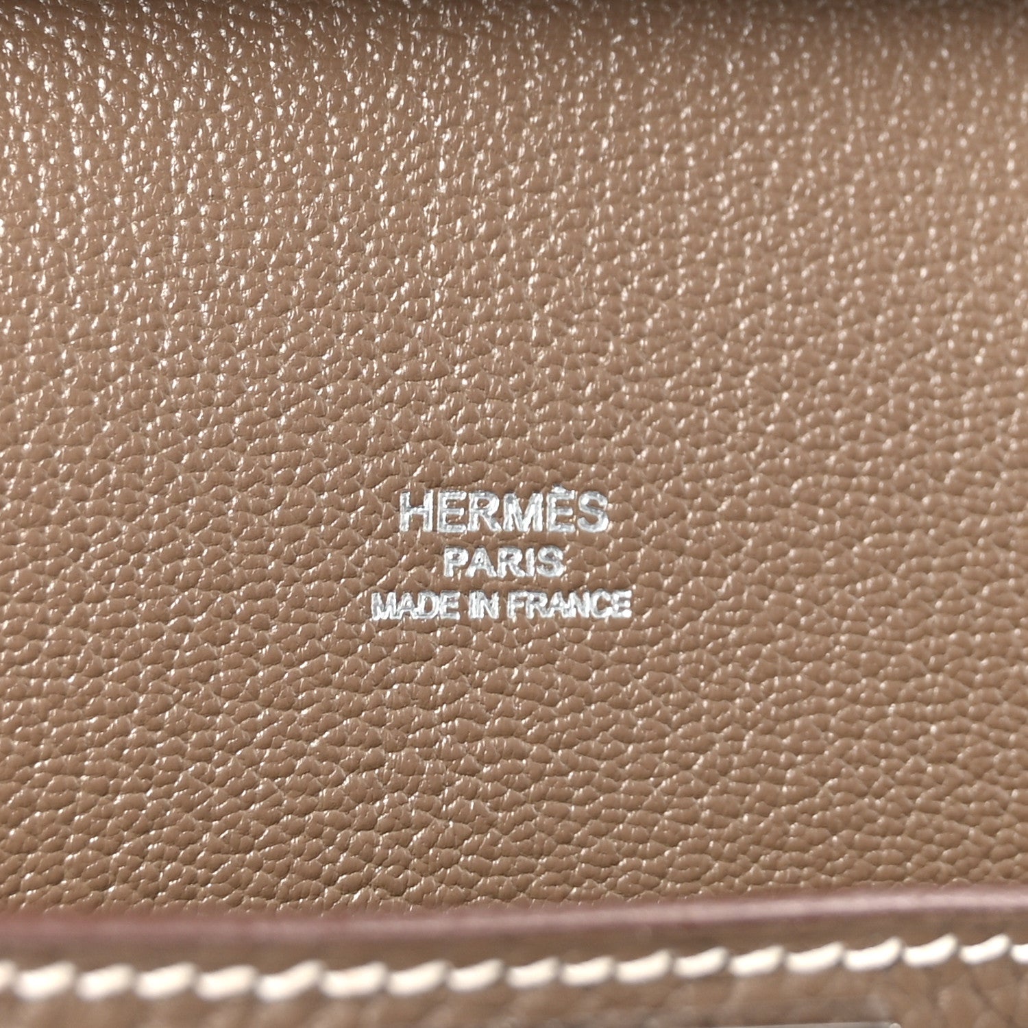 Hermes Taurillon Clemence Jypsiere 28 Etoupe 6 of 9