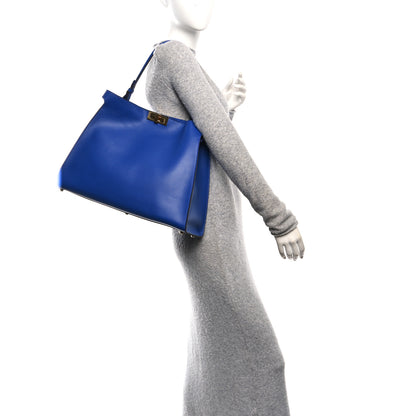 Fendi Vitello Large Fendi Way Blue 2 of 9