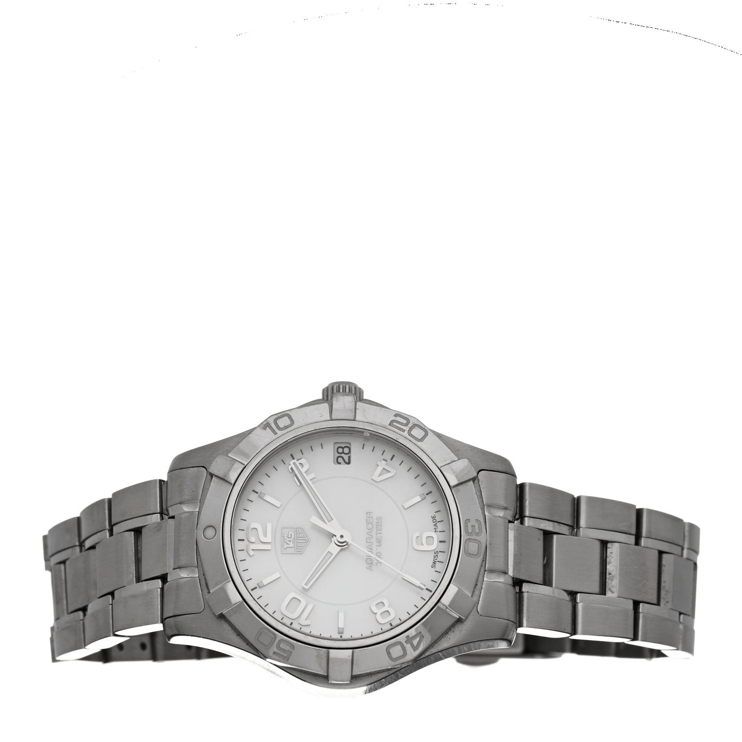 Stainless Steel Mother of Pearl 32mm Aquaracer Lady Quartz Watch WAF1311