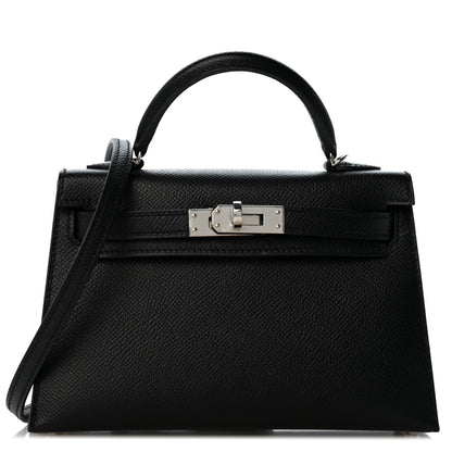 Hermes Epsom Mini Kelly Sellier 20 Black 1 of 11