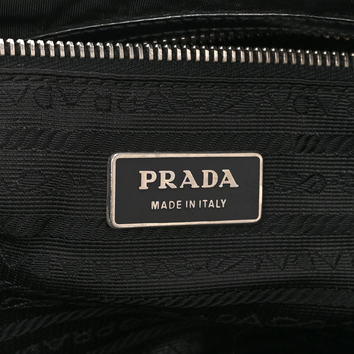 Tessuto Nylon Saffiano Tote Black