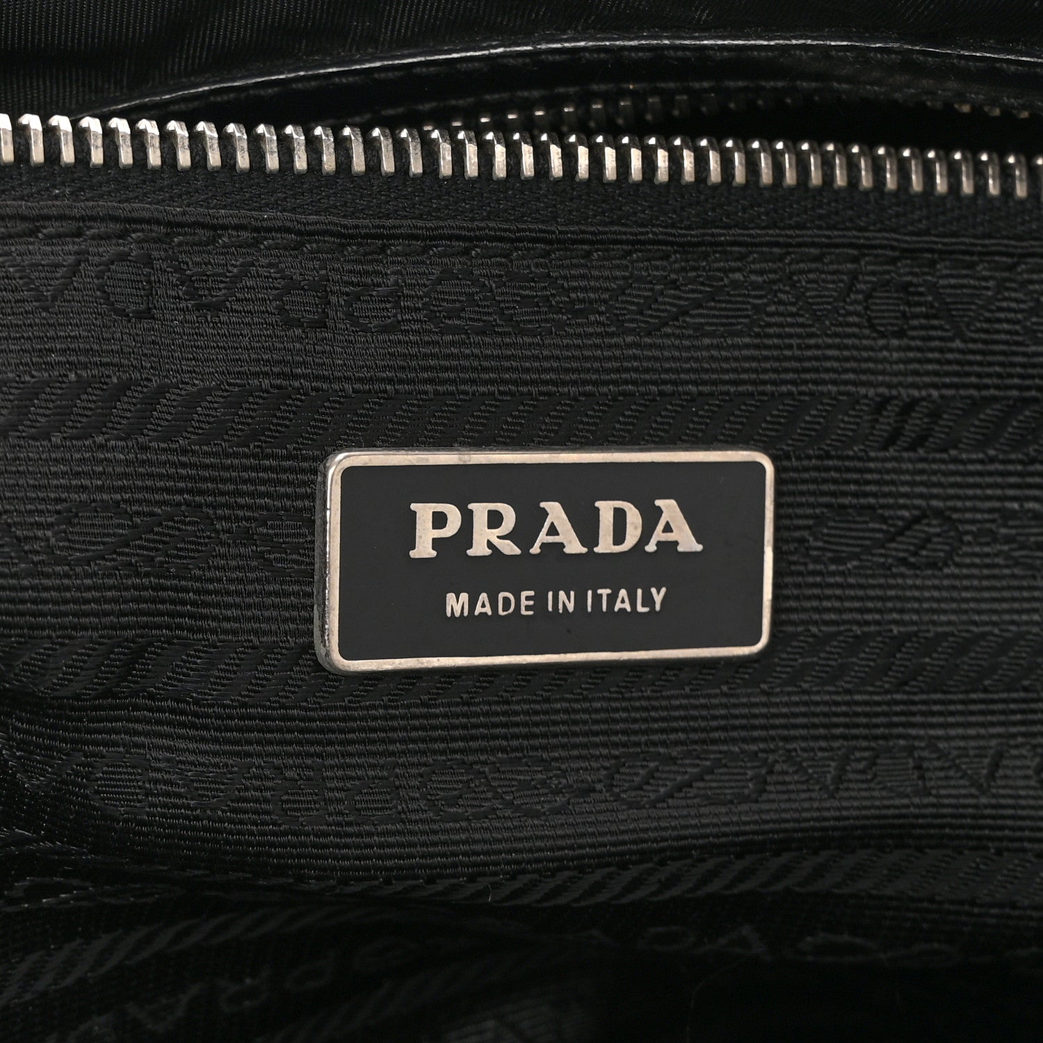 Prada Tessuto Nylon Saffiano Tote Black 6 of 10