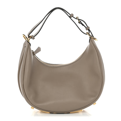 Fendi Vitello Grace Matte Small Fendigraphy Hobo Bag Tortora 1 of 9