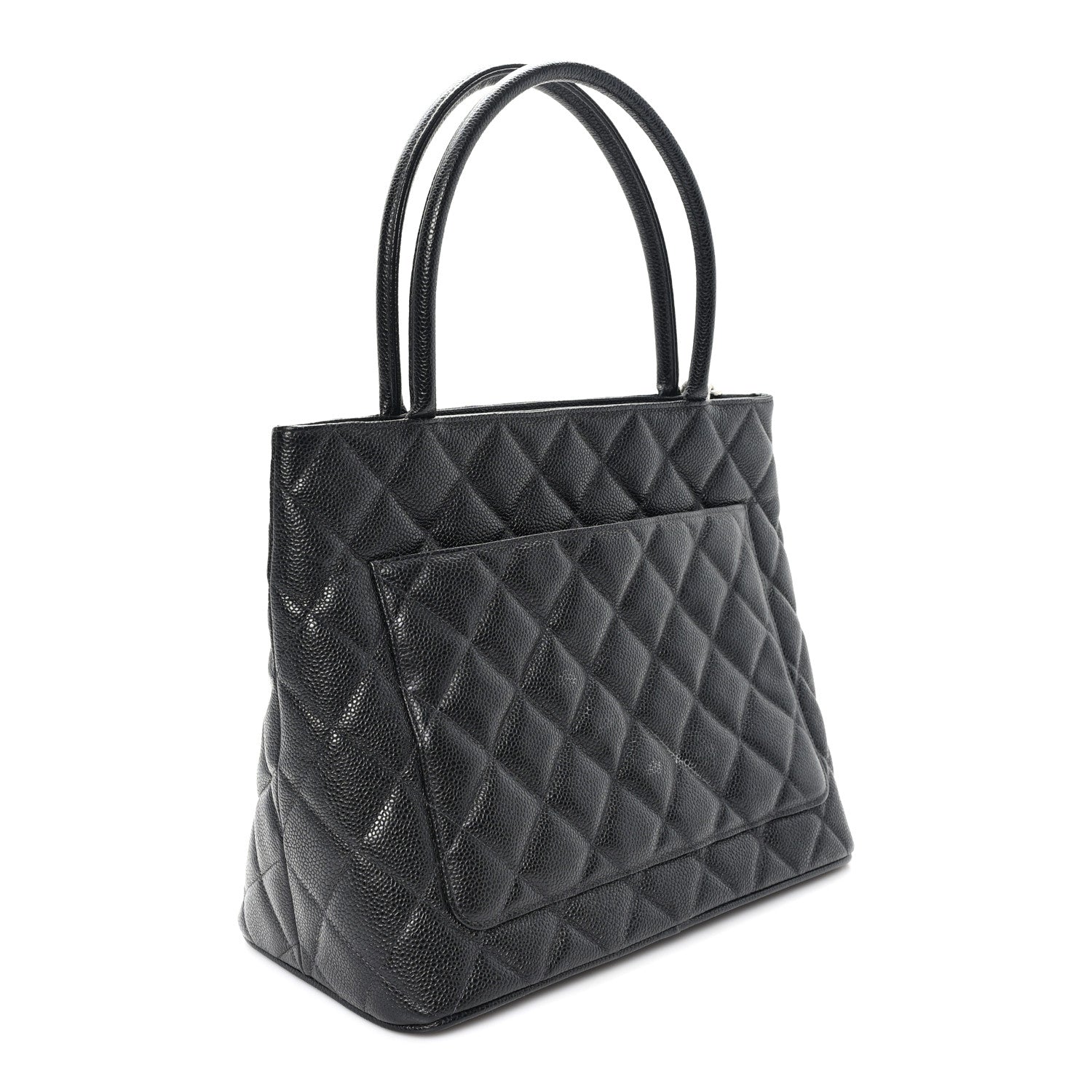 Chanel Caviar Quilted Medallion Tote Black 3 of 10