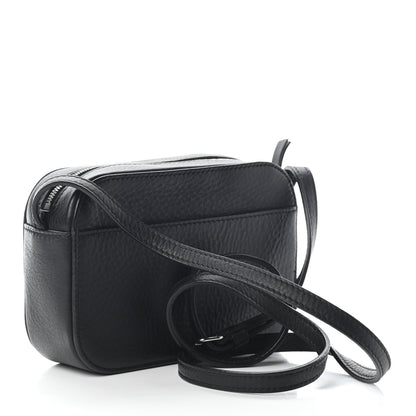 Balenciaga Calfskin Kittens Logo XS Everyday Camera Bag Black White 2 of 7