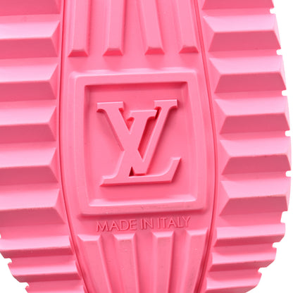 Louis Vuitton Calfskin Monogram Run Away Sneakers 38 White Pink 7 of 9