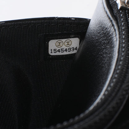 Chanel Patent Quilted Wallet On Chain WOC Black 8 of 8