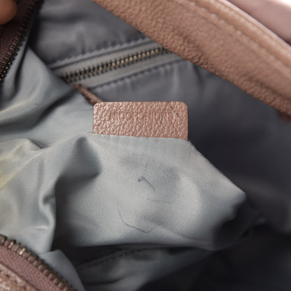 Burberry Nylon Tonal Check Drawstring Tote Light Pink 8 of 12