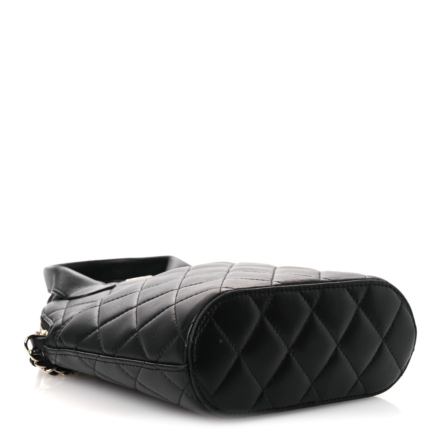 Chanel Caviar Quilted Top Handle Clutch With Chain Black 4 of 11
