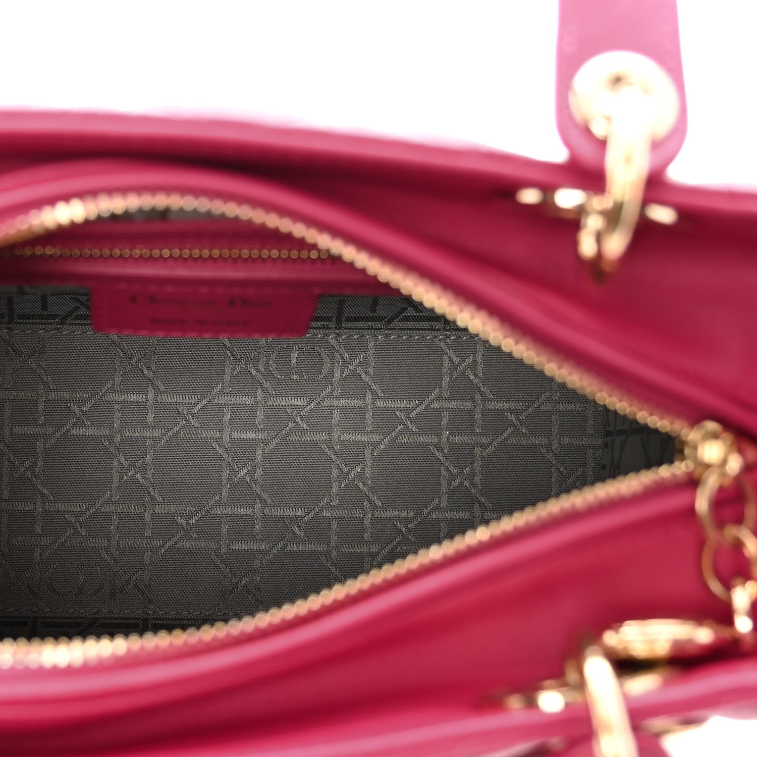 Christian Dior Lambskin Cannage Medium Lady Dior Pink 6 of 13
