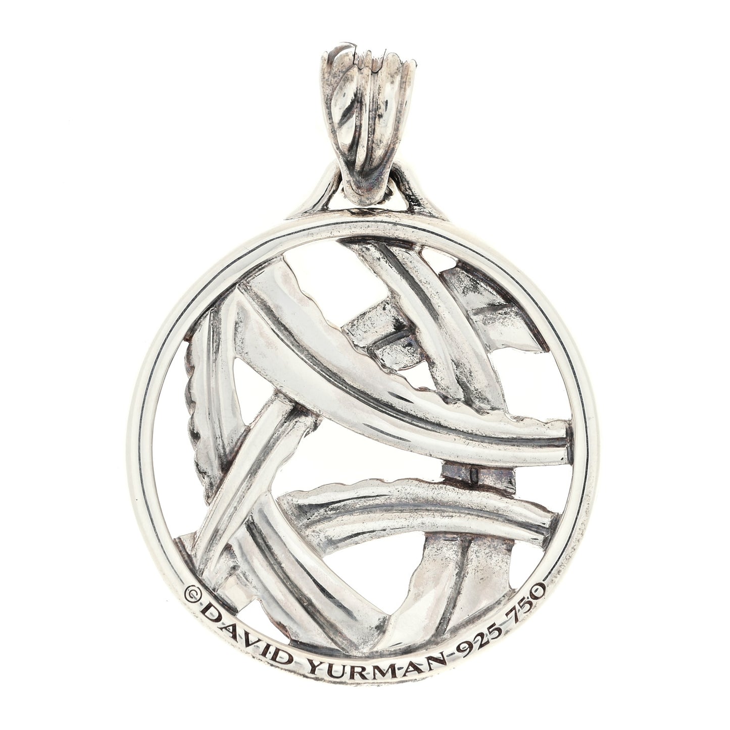 Sterling Silver 18K Yellow Gold Papyrus Enhancer Pendant