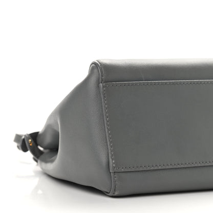 Fendi Nappa Colorblock Mini Peekaboo Iconic Satchel Grigio Chiaro Fragola Blue 12 of 20