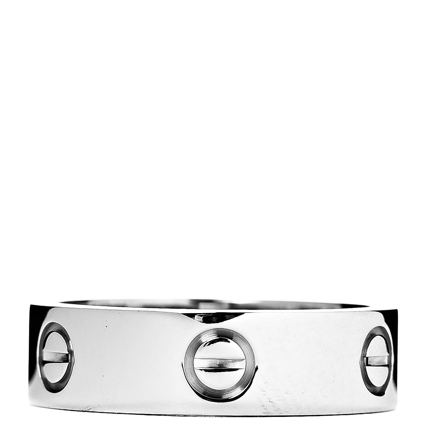 18K White Gold 5.5mm LOVE Ring 58 8.25