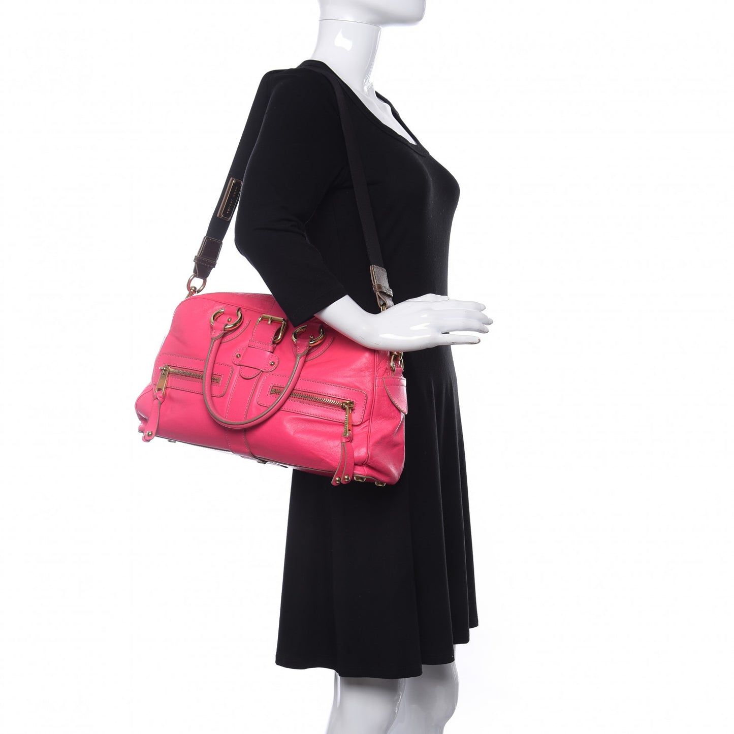 Calfskin Venetia Satchel Pink