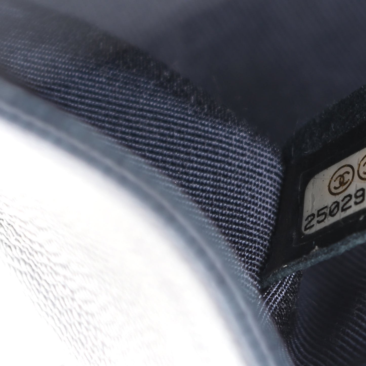 Iridescent Caviar Quilted Small Boy Flap Navy