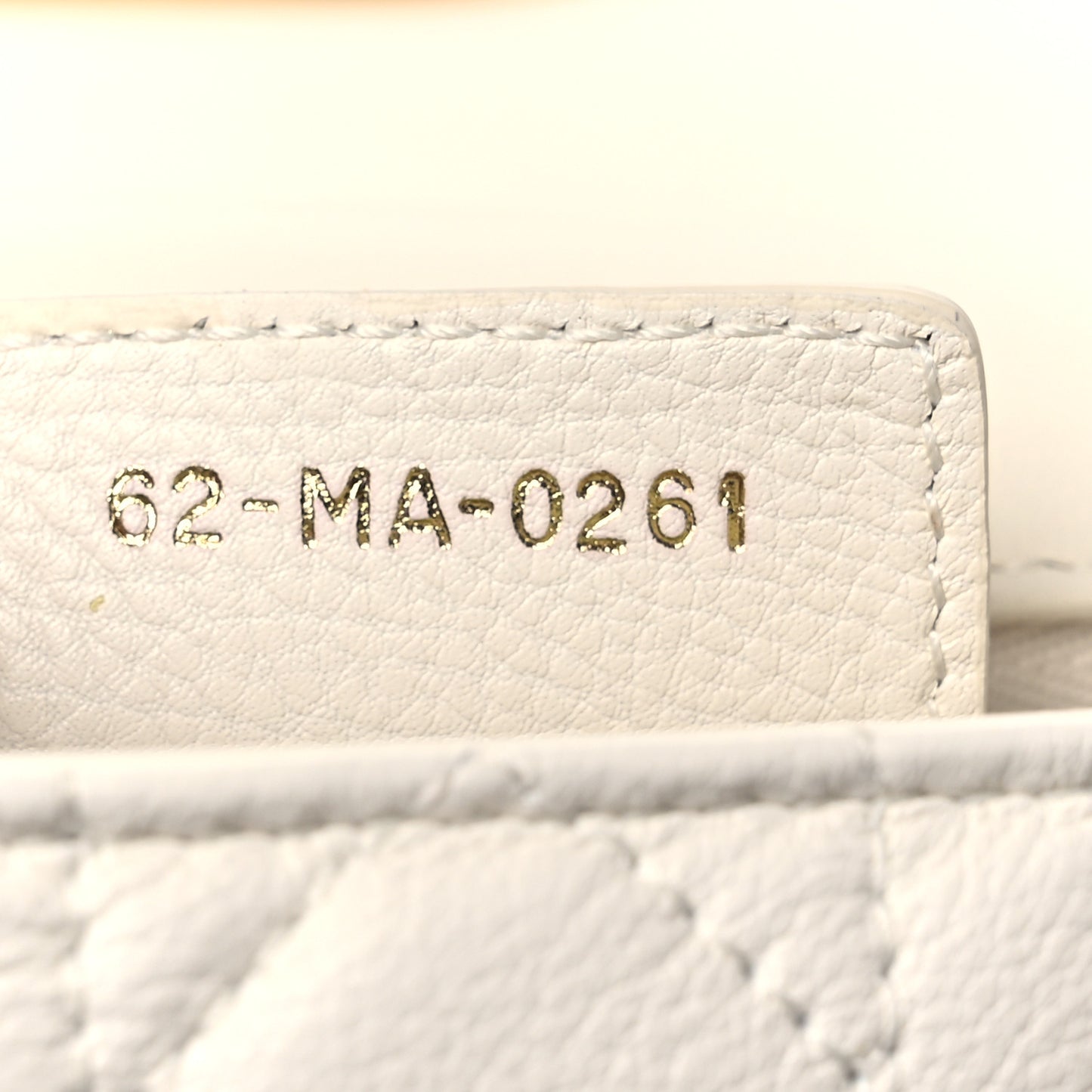 Lambskin Cannage Small Caro Bag Ivory